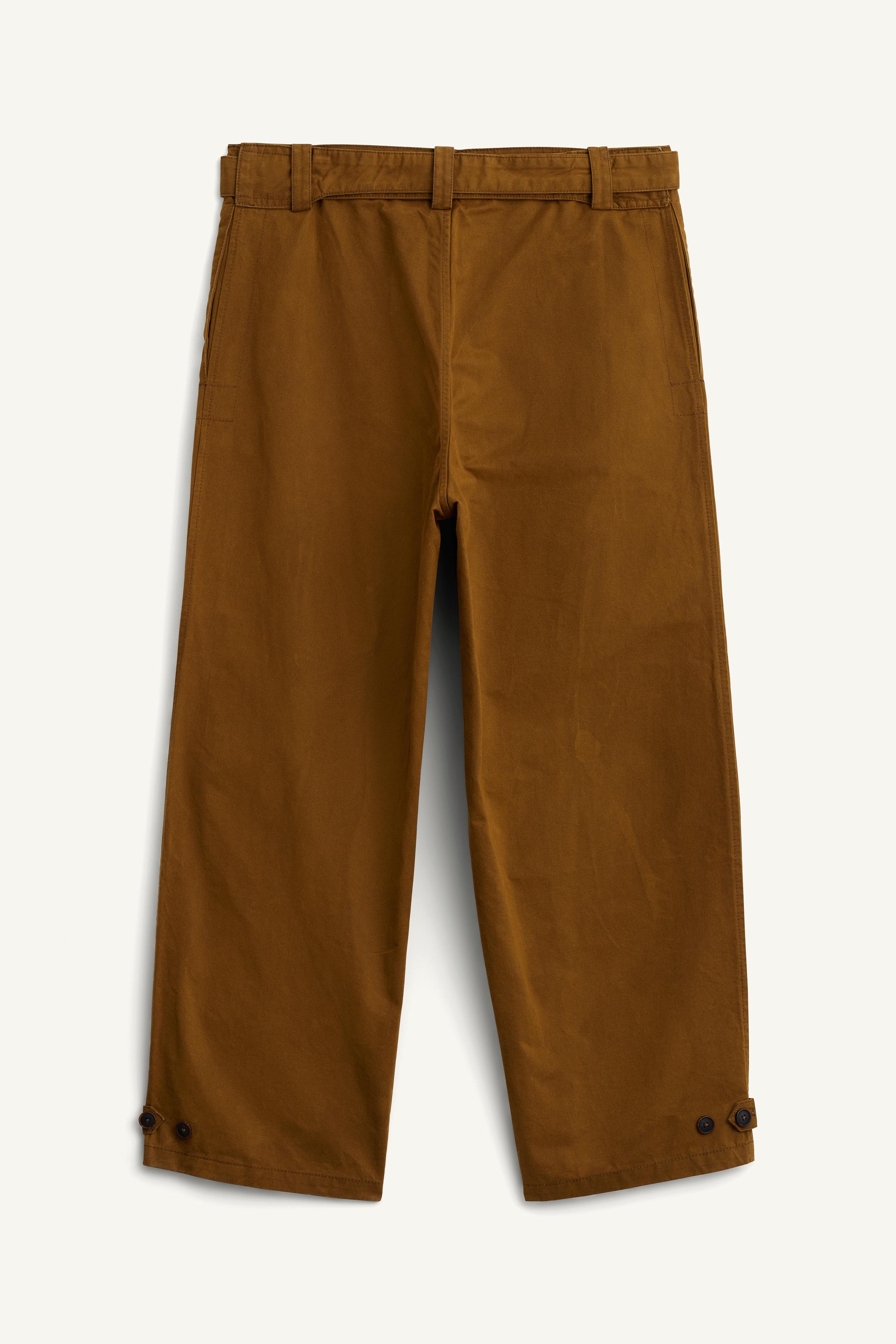 LIMITED EDITION TEXTURED BELTED PANTS